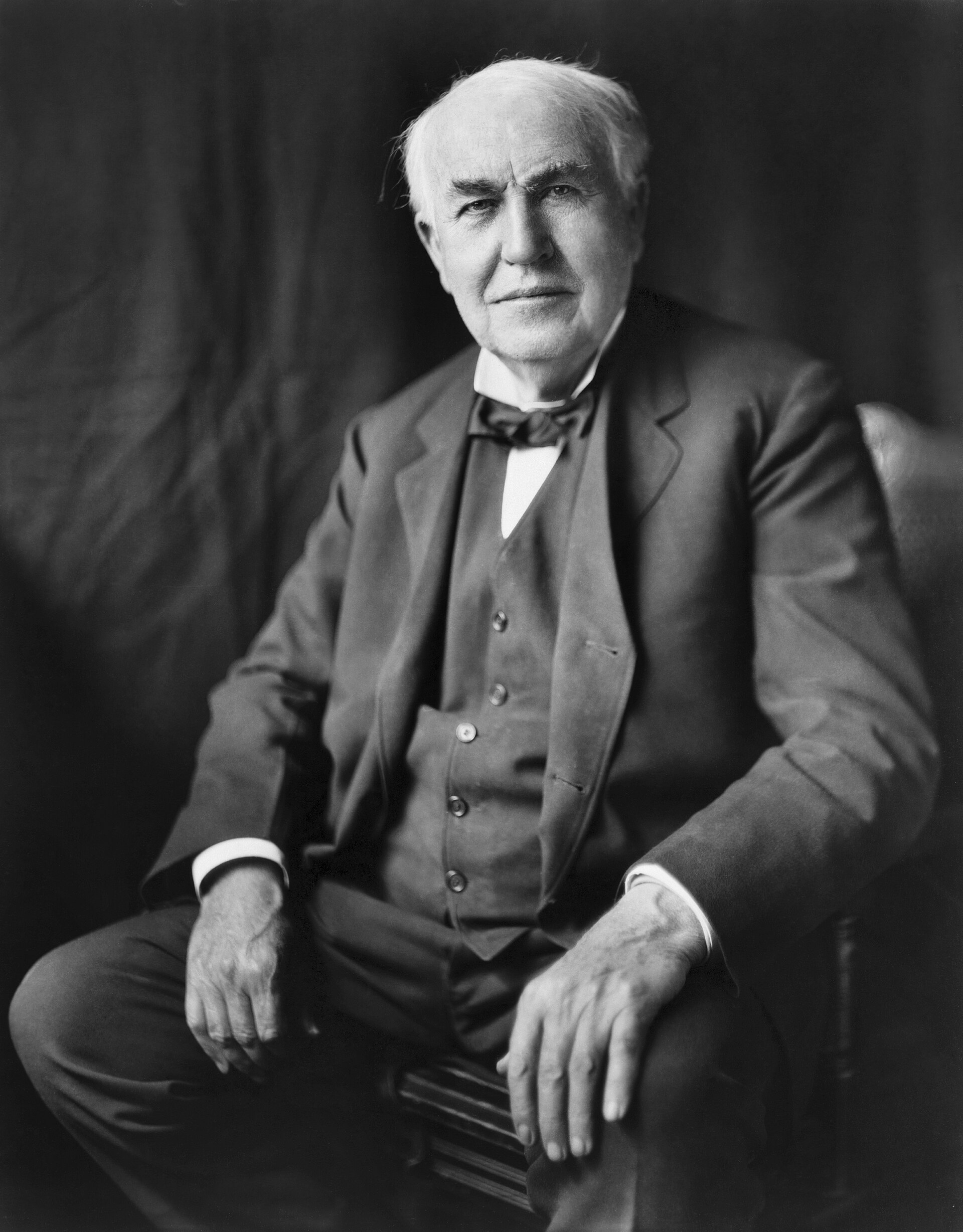 Thomas Edison, 1922 — portrait by Louis Bachrach